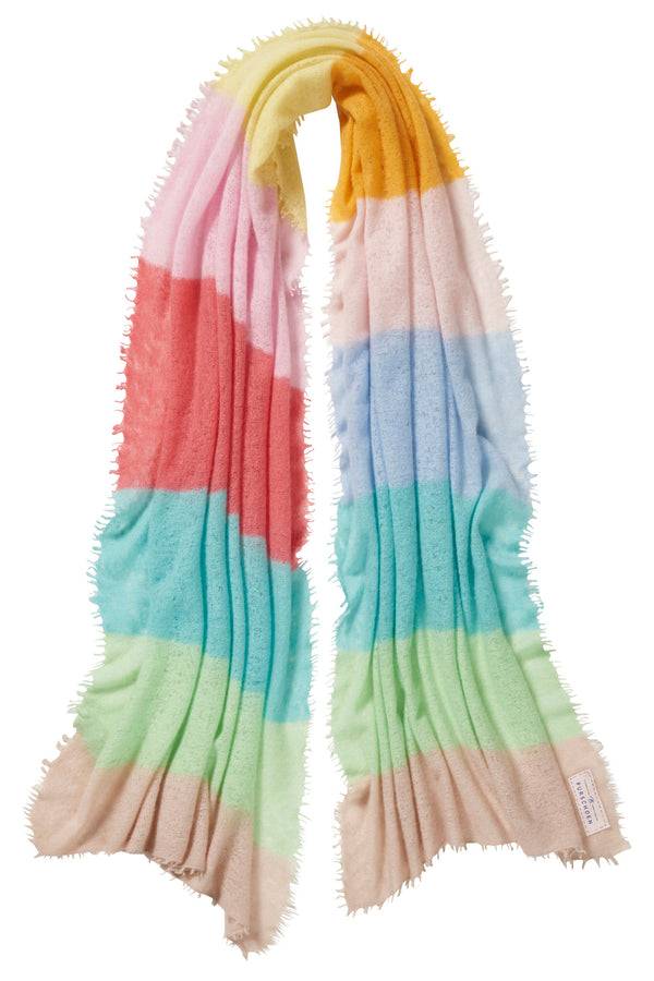 Pur Schoen Schal rainbow stripes 7 Heißer Verkauf