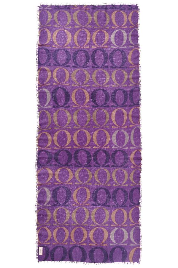 Pur Schoen Schal logo-love bigO violett Tiefpreis