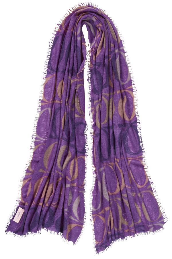 Pur Schoen Schal logo-love bigO violett Tiefpreis