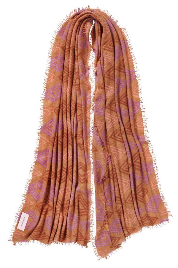 Pur Schoen Schal crystal diamond camel JETZT KAUFEN