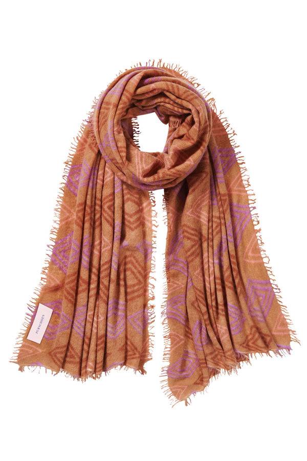 Pur Schoen Schal crystal diamond camel JETZT KAUFEN