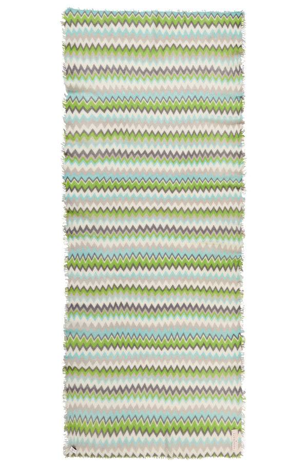 Pur Schoen Schal chevron lime-eistürkis Bis zu 50% Rabatt