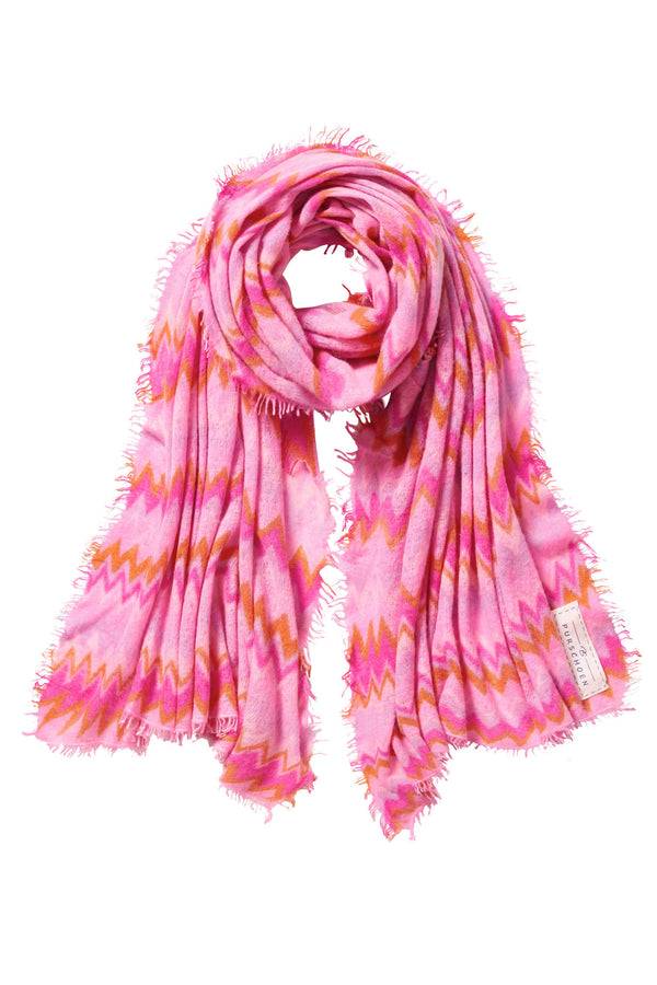 Pur Schoen Schal chevron flamingo-rose Bis zu 60% Rabatt