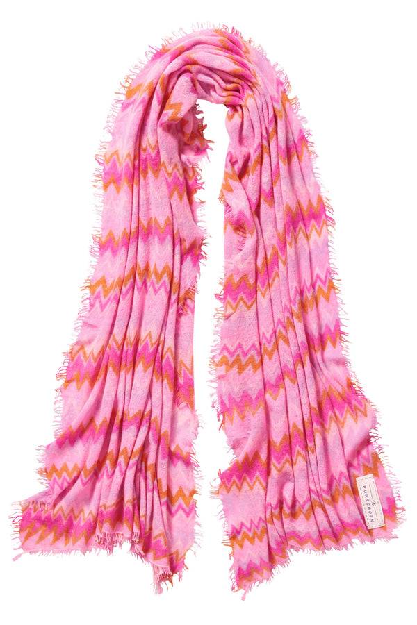 Pur Schoen Schal chevron flamingo-rose Bis zu 60% Rabatt