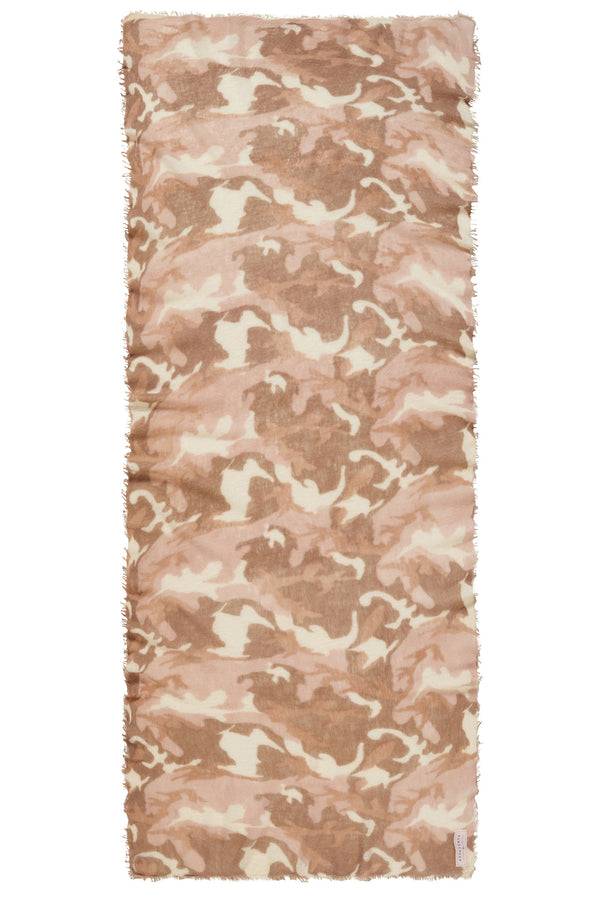 Pur Schoen Schal camo nougat-camel classic Fabrikverkauf