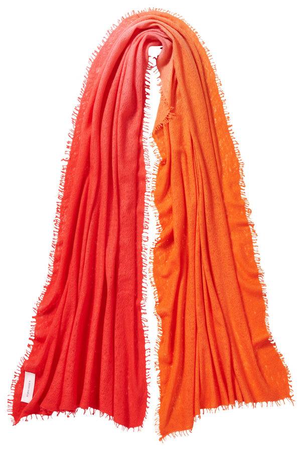 Pur Schoen Schal ombre chili red-sanddorn Online Shopping