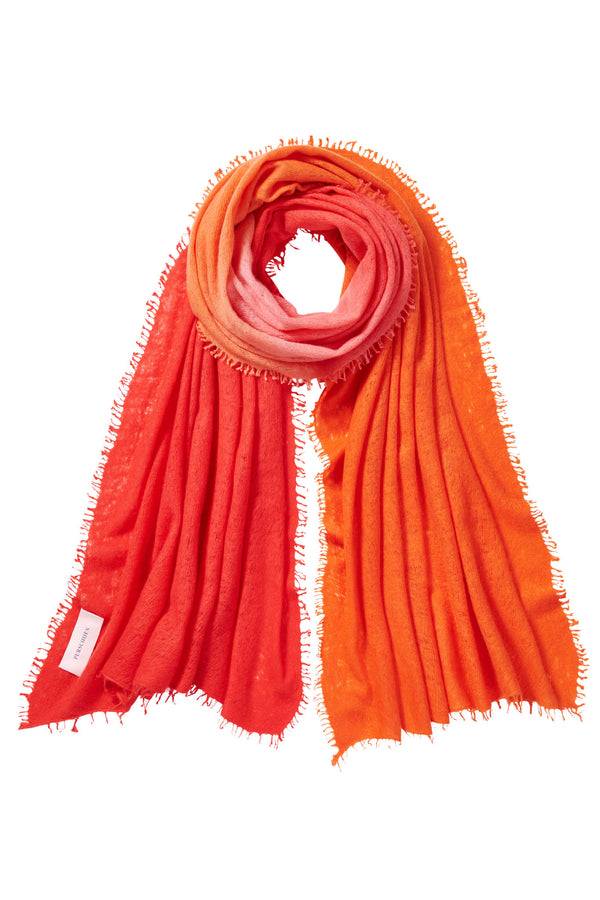 Pur Schoen Schal ombre chili red-sanddorn Online Shopping