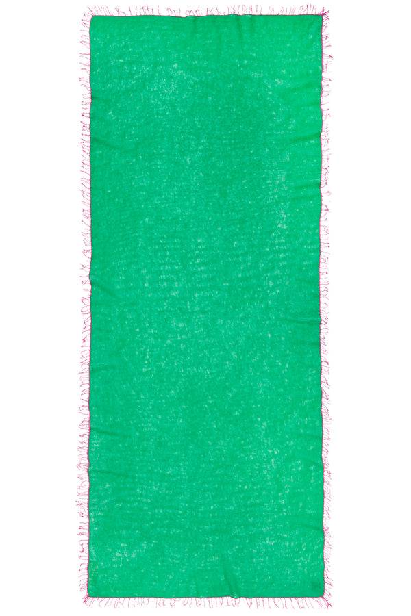 Pur Schoen Schal limette fransen pink Valentinstagsangebot
