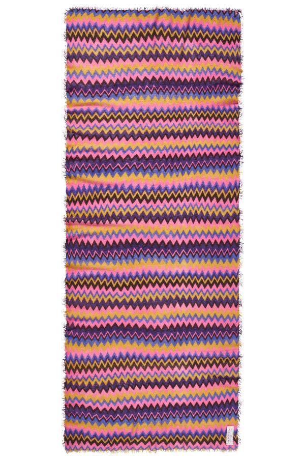 Pur Schoen Schal chevron blackberry-rose Blitzangebot