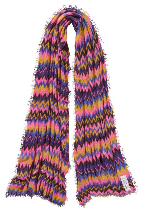 Pur Schoen Schal chevron blackberry-rose Blitzangebot