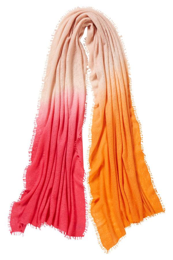 Pur Schoen Schal ombre klatschmohn Räumungsverkauf
