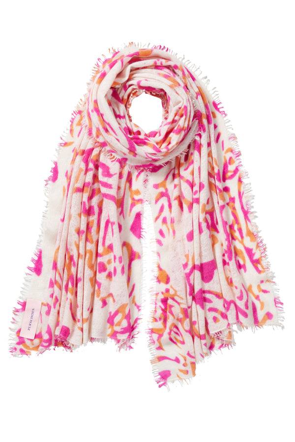Pur Schoen Schal djungle heart pink VIP-Rabatte