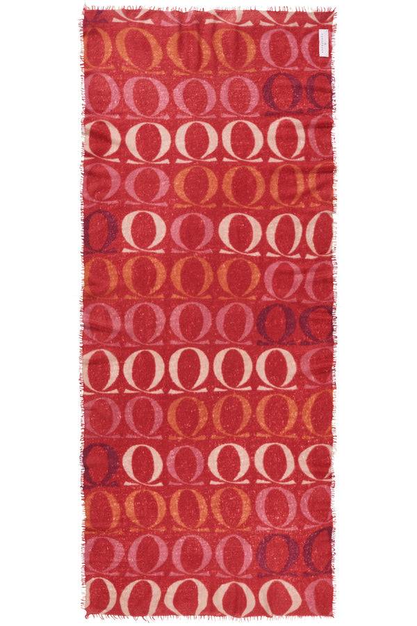 Pur Schoen Schal logo-love bigO lava red Begrenzte Freigabe