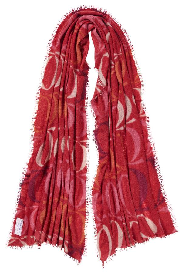 Pur Schoen Schal logo-love bigO lava red Begrenzte Freigabe