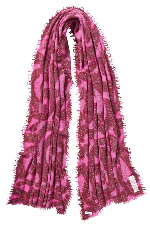 Pur Schoen Schal sprinkle bordo-pink Nur für heute