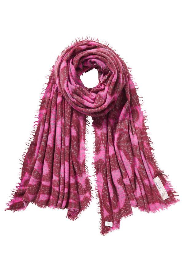 Pur Schoen Schal sprinkle bordo-pink Nur für heute