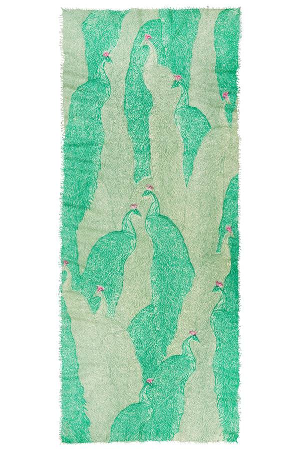 Pur Schoen Schal peacock grün 50% Rabatt für begrenzte Zeit