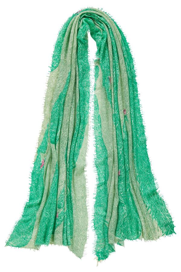 Pur Schoen Schal peacock grün 50% Rabatt für begrenzte Zeit