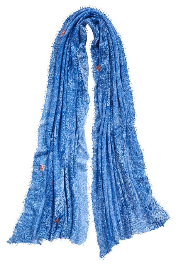 Pur Schoen Schal peacock blau Verkauf