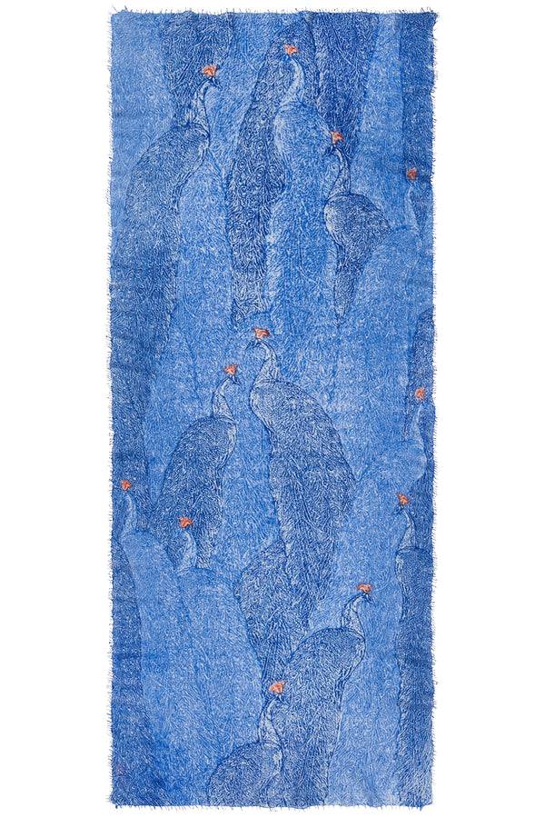 Pur Schoen Schal peacock blau Verkauf