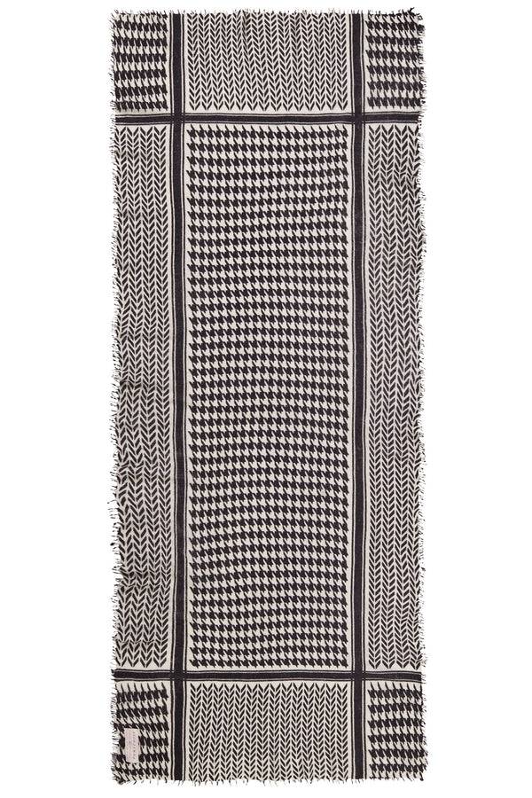 Pur Schoen Schal milano black-natural Rabatt