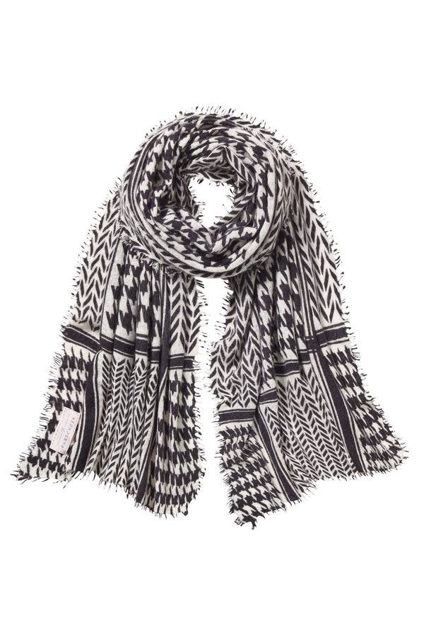 Pur Schoen Schal milano black-natural Rabatt