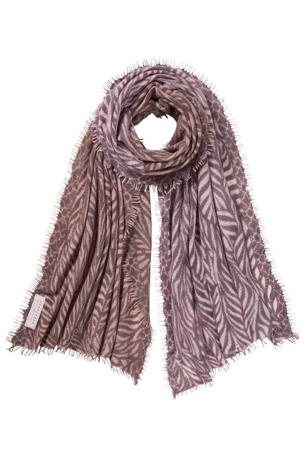 Pur Schoen Schal leafgarden multi nougat dark Cyber Monday