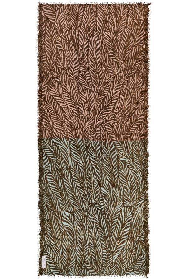 Pur Schoen Schal leafgarden multi oliv Osterangebot