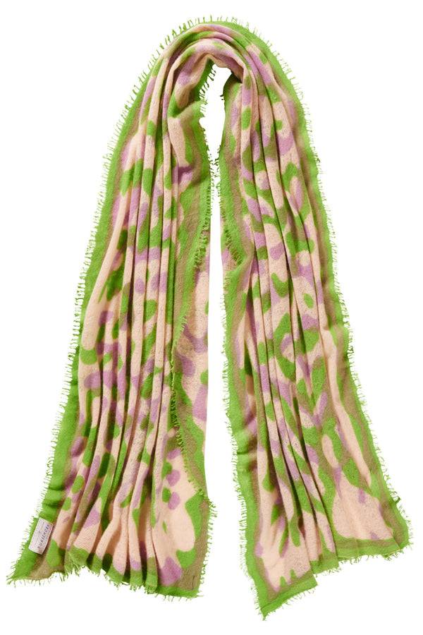 Pur Schoen Schal kalahari flieder-lime Räumungsverkauf