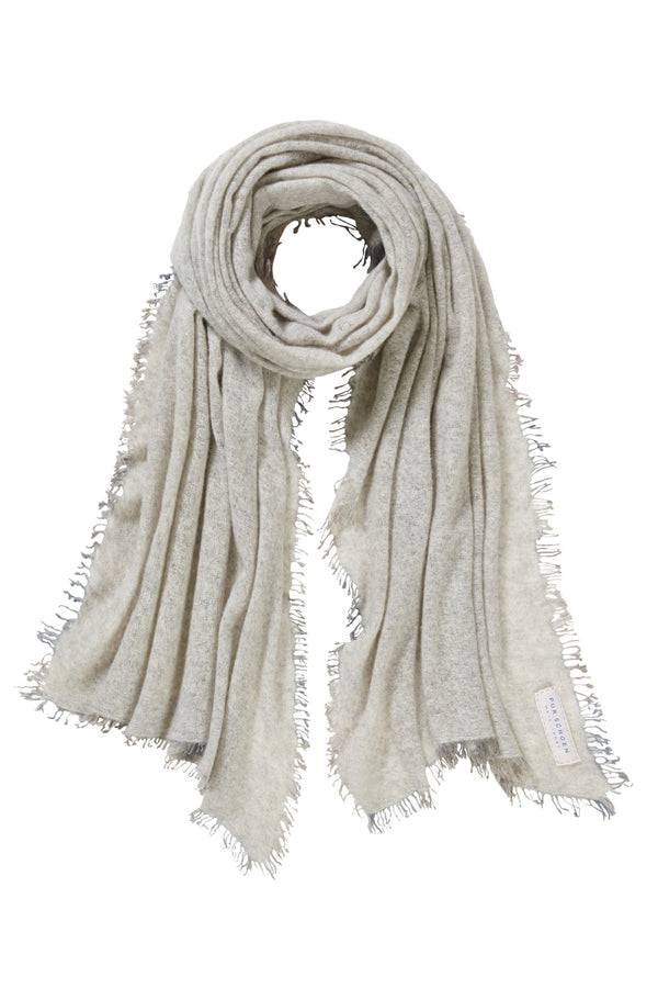Pur Schoen Schal grey fransen stone grey Sonderangebote