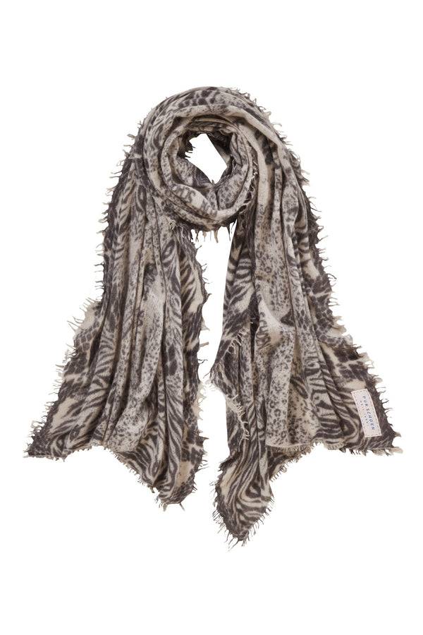 Pur Schoen Schal crazy animal stone grey-stone II Letzte 2 Tage