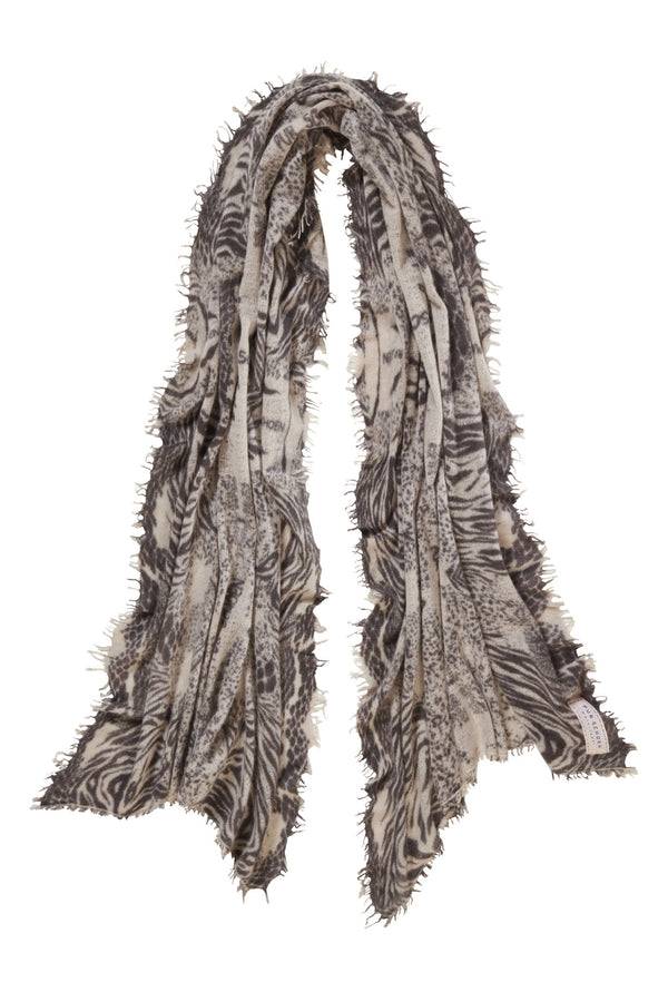 Pur Schoen Schal crazy animal stone grey-stone II Letzte 2 Tage