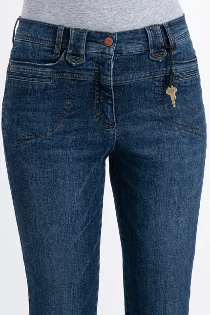 Recover Pants Powerstretch-Jeans Carlotta in DENIM BLUE Artikelnummer REC-12759-U3810-145 Große Rabatte