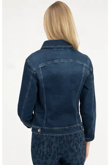 Recover Pants Jeansjacke Chic in Used-Optik in DENIM BLUE Artikelnummer REC-30100-01-4325-145 Riesige Rabatte
