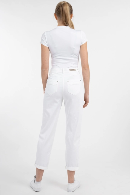 Recover Pants Relaxed Fit-Hose CARA in WEIß Artikelnummer REC-12626-03-4035-110 Fabrikverkauf