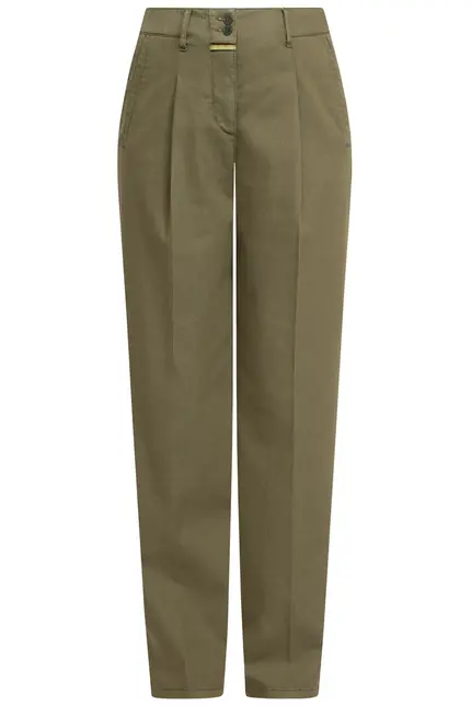 Recover Pants Bundfaltenhose Peggy in Oliv Artikelnummer REC-12641-U4143-580 Limitierter Zeitrabatt