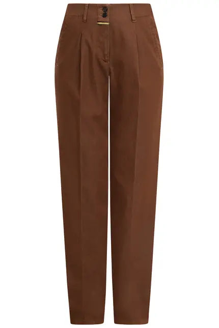Recover Pants Bundfaltenhose Peggy in Tabakbraun Artikelnummer REC-12641-U4143-822 Fabrik Onlineshop