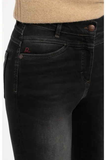 Recover Pants Slim-Fit-Jeans Alba in BLACK/ BLACK Artikelnummer REC-13343-01-4325-990 Lagerräumung