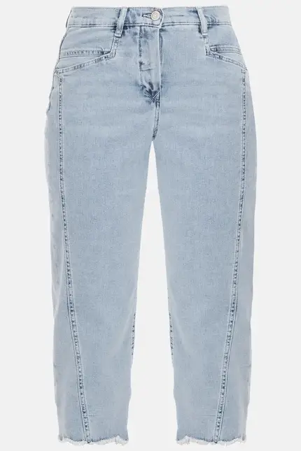 Recover Pants Conny, Relaxed-Fit Jeans mit raffiniertem Saum in bleached Artikelnummer REC-13389-01-4279-148 Online Outlet