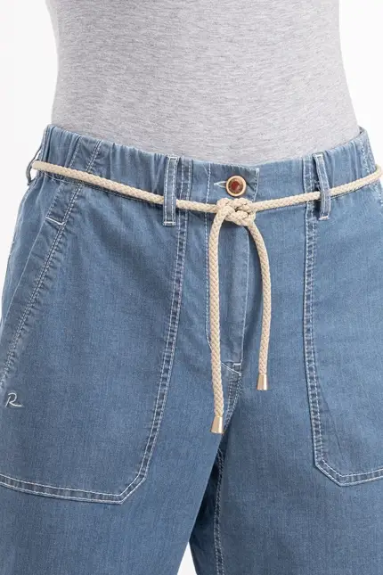 Recover Pants Relaxed Fit-Hose BELINA in MEDIUM BLUE Artikelnummer REC-13014-3882-130 Super Sparpreis