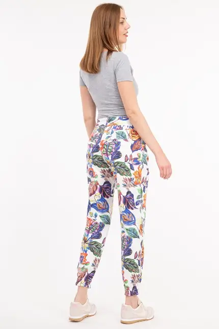 Recover Pants Relaxed-Fit Hose SUNNY in DRUCK BUNT Artikelnummer REC-12730-01-4038-1 Zeitbegrenzte Promotion