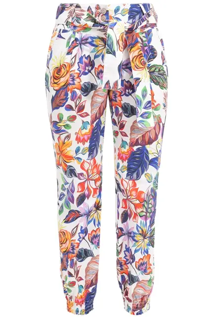 Recover Pants Relaxed-Fit Hose SUNNY in DRUCK BUNT Artikelnummer REC-12730-01-4038-1 Zeitbegrenzte Promotion