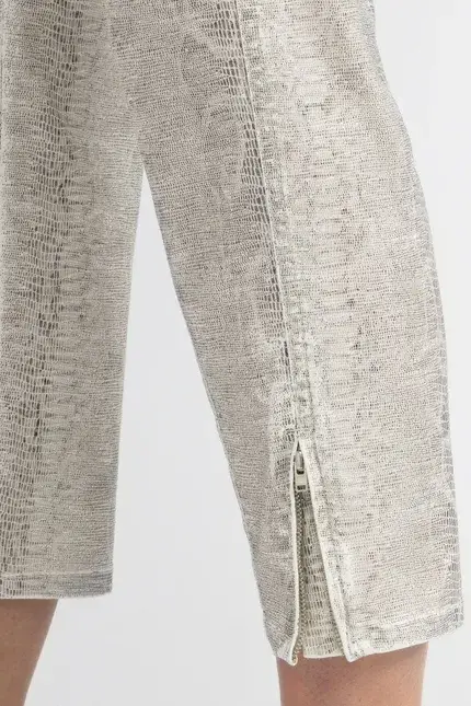 Recover Pants Hose mit Reptilprint in ECRU-ANTHRAZIT Artikelnummer REC-12664-01-4024-183 Nur noch ein Tag übrig