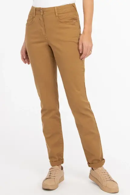 Recover Pants Modische Hose im 5-Pocket Style in CURRY Artikelnummer REC-13362-4142-356 Kostenloser Versand international