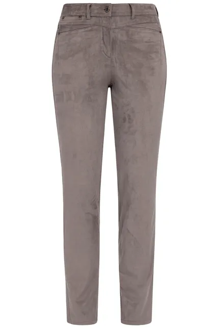 Recover Pants Hose in Wildlederoptik in DUNKELBRAUN Artikelnummer REC-11901-3049-890 Speichern exportieren