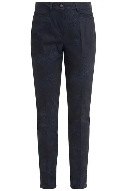 Recover Pants Slim Fit Druckhose in DRUCK DUNKELBLAU Artikelnummer REC-13013-4099-4 Auslauf