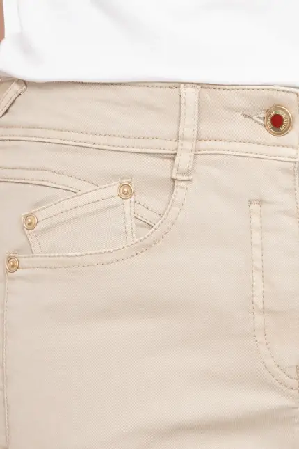 Recover Pants Modische Hose im 5-Pocket Style in BEIGE Artikelnummer REC-13362-4142-235 Verkauf