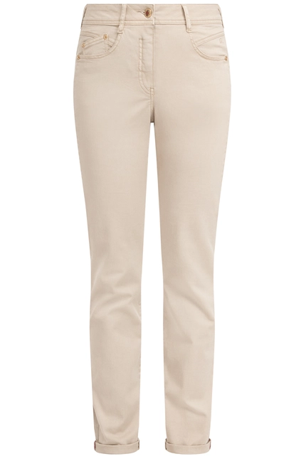 Recover Pants Modische Hose im 5-Pocket Style in BEIGE Artikelnummer REC-13362-4142-235 Verkauf