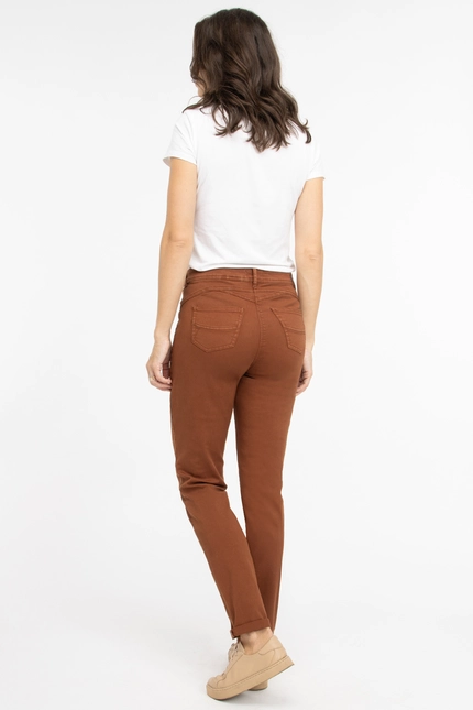 Recover Pants Modische Hose im 5-Pocket Style in COGNAC Artikelnummer REC-13362-4142-871 Angebote