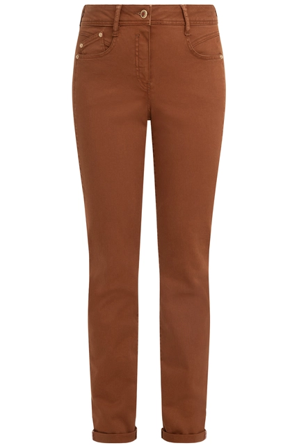 Recover Pants Modische Hose im 5-Pocket Style in COGNAC Artikelnummer REC-13362-4142-871 Angebote